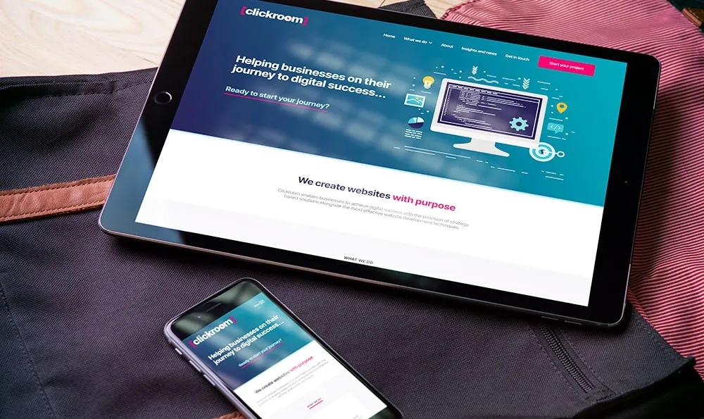 Showcasing the Clickroom website